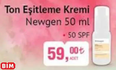 NEWGEN TON EŞİTLEME KREMİ NEWGEN TON EŞİTLEME KREMİ